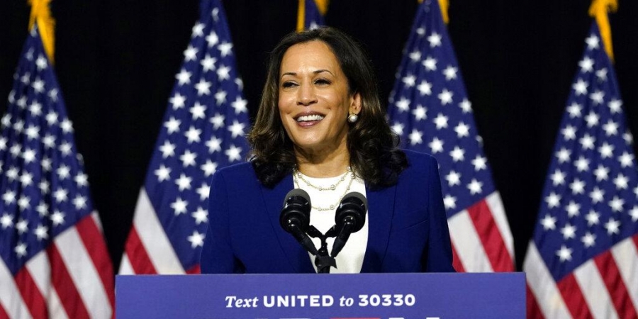 Democratic Vice President candidate Kamala Harris