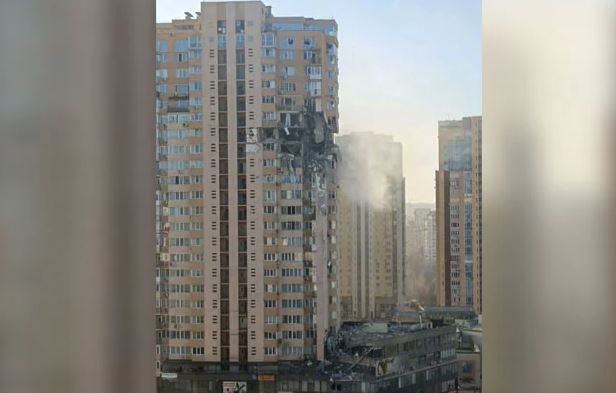 Missile Hits Residential Building In Ukraine Capital Kyiv