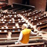 PM Modi makes surprise visit to new parliament building