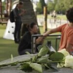 French town gathers at playground where young children were stabbed to support victims