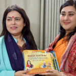 Union Minister Meenakshi Lekhi with Bansuri Swaraj.