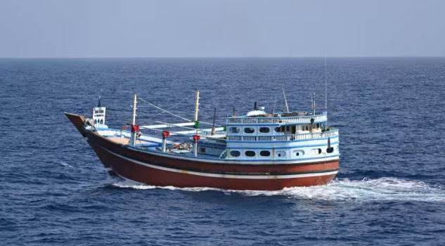 The fishing vessel was around 90 nautical miles South West of Socotra and was reported to have been boarded by nine armed pirates.