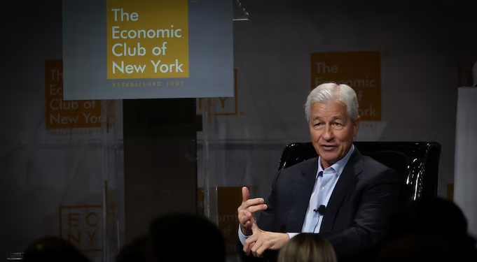 JP Morgan CEO was speaking at an event hosted by the Economic Club of New York