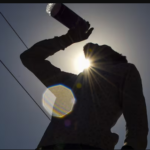 The maximum temperature of Delhi will likely be 45 degrees Celsius, while the minimum temperature will be 34 degrees Celsius on Tuesday.