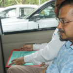 Delhi CM and AAP leader Arvind Kejriwal being brought to a court by CBI officials in connection with a money laundering case related to the Delhi liquor policy, in New Delhi, June 29, 2024.