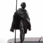 The statue, 50 feet tall and with a 10-foot-high foundation, was to be a unique feature of the redevelopment and beautification project of the stretch.