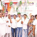 DPCC chief Devender Yadav during a meeting with district-level workers of the Congress last week.