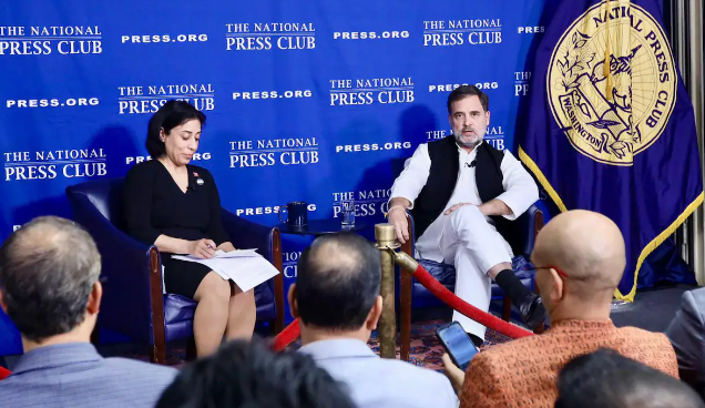 Rahul Gandhi speaks at a press conference in the US, sharing views on India’s foreign policy and criticising Modi's China strategy.