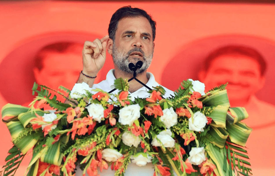 Celebration of NDA victory in Bihar 2025 Assembly elections with political leaders addressing supporters