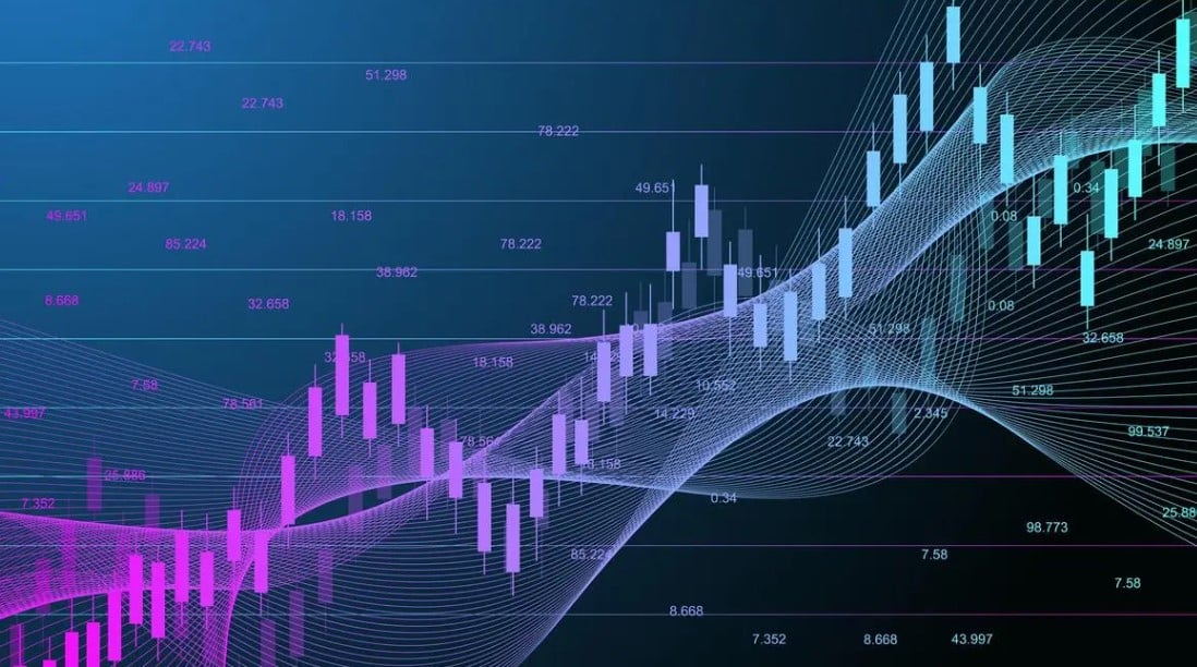 Stock market trading screen showing falling share prices, representing a decline in market capitalisation of major Indian companies.