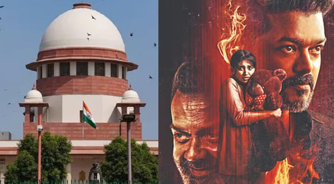 Supreme Court of India during hearing of Jana Nayagan film certification dispute involving Vijay-starrer.