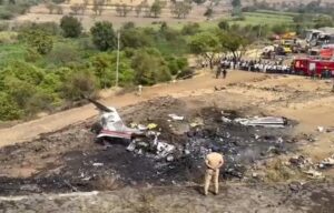 Senior Political Leader Dies in Plane Crash: Family Mourns at Cremation Ground