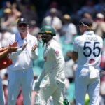 Australia celebrate their five-wicket victory over England in the final Ashes Test, marking Usman Khawaja’s farewell match.