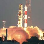 ISRO’s PSLV-C62 rocket lifts off from Sriharikota carrying 16 satellites into space.