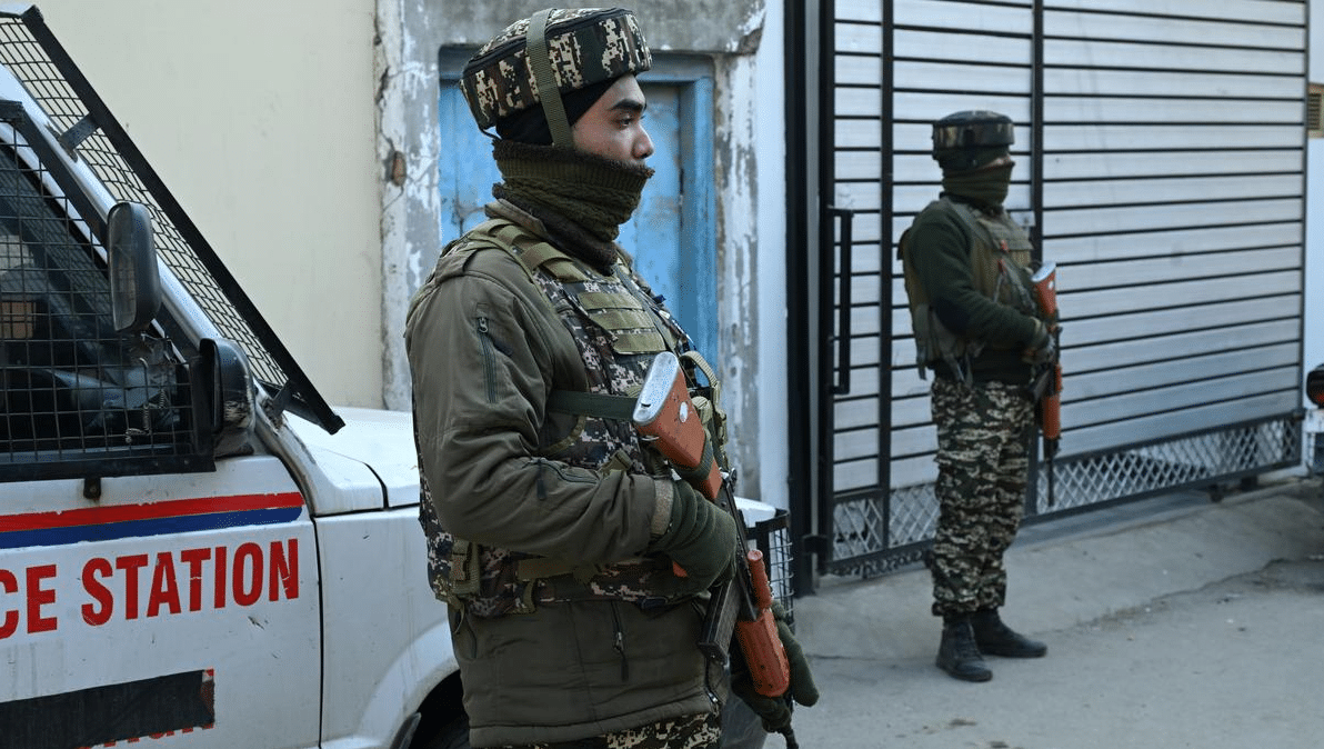 NIA officials conduct raids in Kashmir as part of a terror conspiracy investigation.
