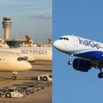IndiGo flight 6E33 making a U-turn over East Africa after flying seven hours from Delhi due to airspace restrictions amid Middle East tensions.
